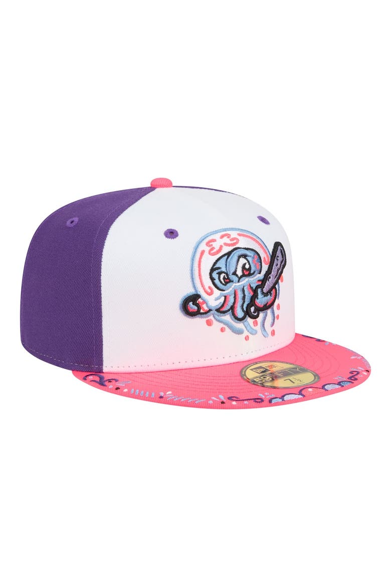 Men's New Era  White/Pink Jersey Shore BlueClaws 2026 Copa De La Diversion 59FIFTY Fitted Hat, Alternate, color, White