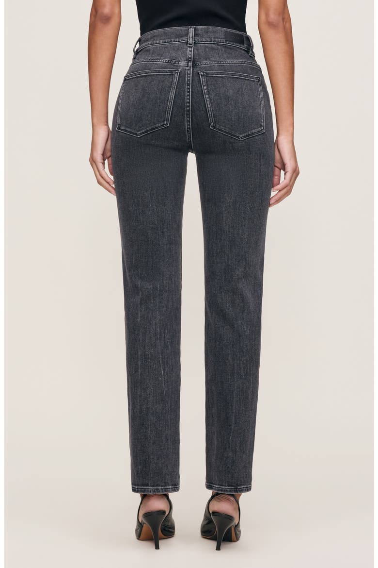 Halle Straight High Waist Instasculpt™ Jeans, Alternate, color, NIGHTSHADE