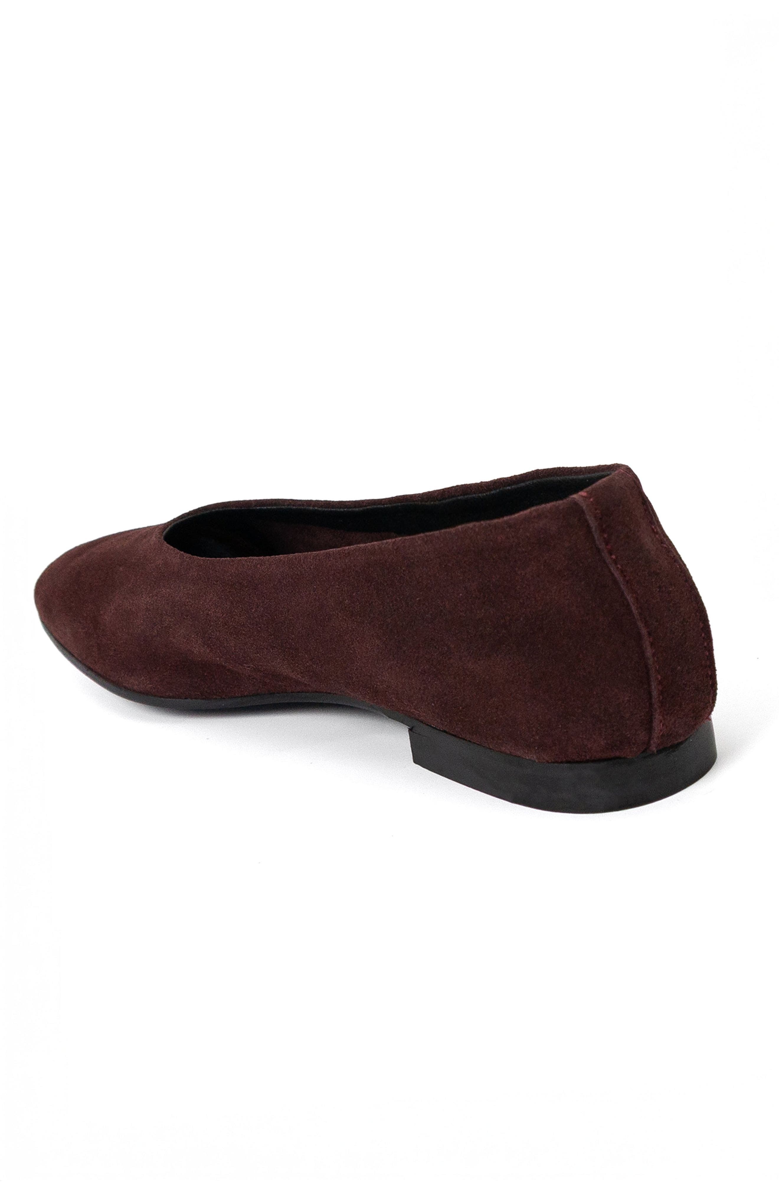 Menina Step Lucrecia Suede Ballet Flat, Alternate, color, Burgundy