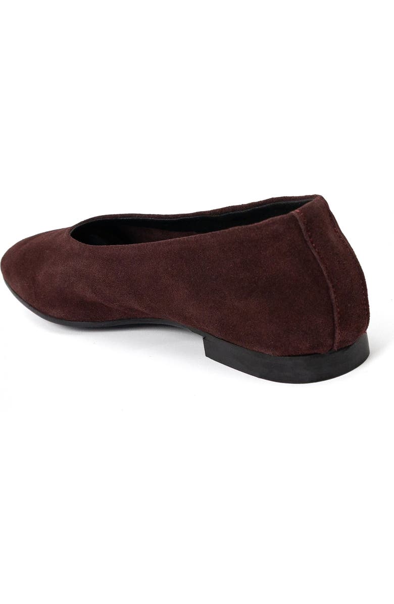 Menina Step Lucrecia Suede Ballet Flat, Alternate, color, Burgundy