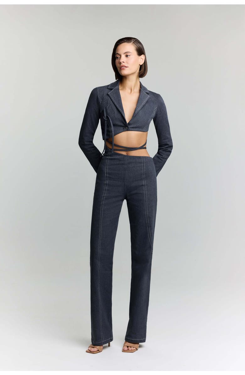 Jendue US Serendipity Denim Jean - Asymmetrical Waist Jeans, Alternate, color, Deep Blue