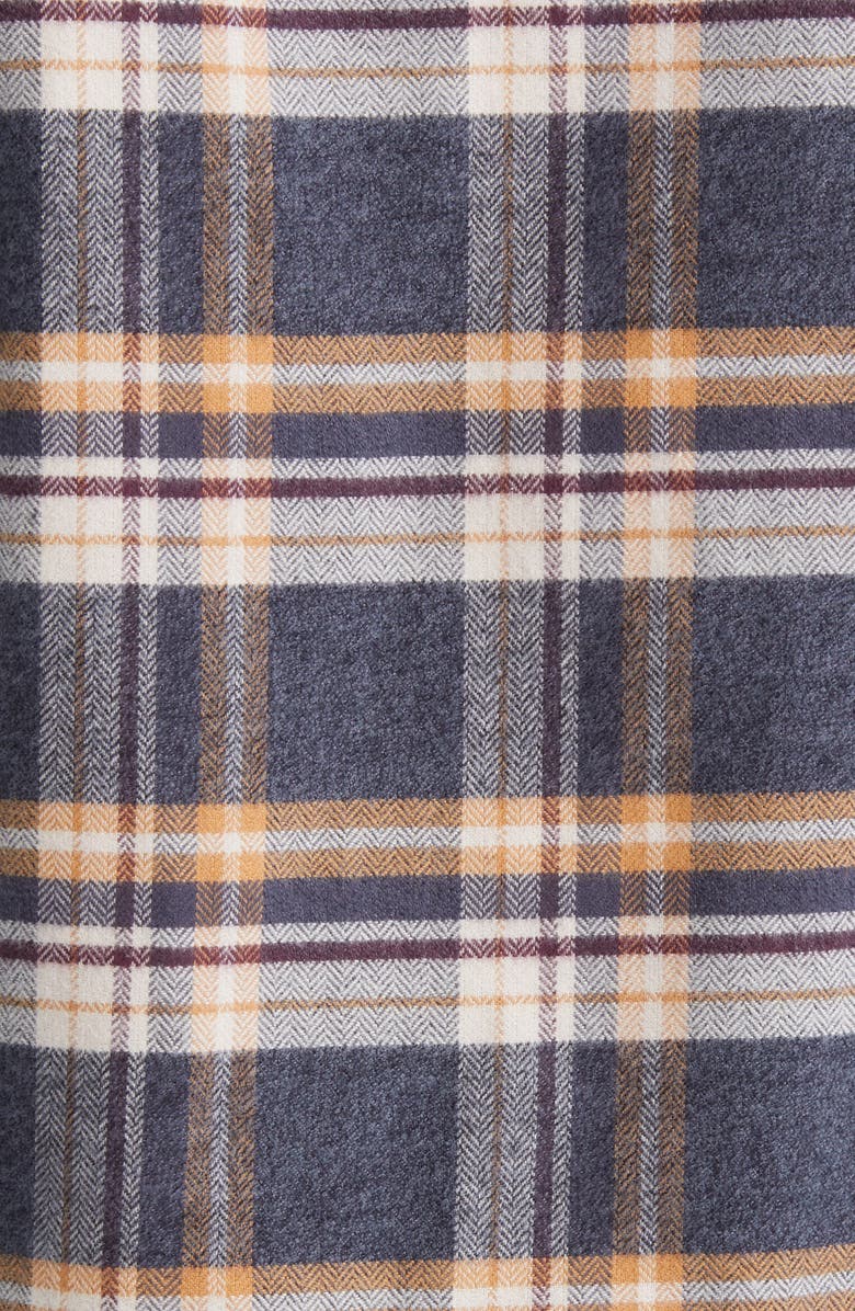 Oliver Spencer Brook Plaid Organic Cotton Flannel Button-Down Shirt, Alternate, color,