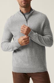 34 Heritage Cashmere, Silk & Wool Quarter Zip Sweater