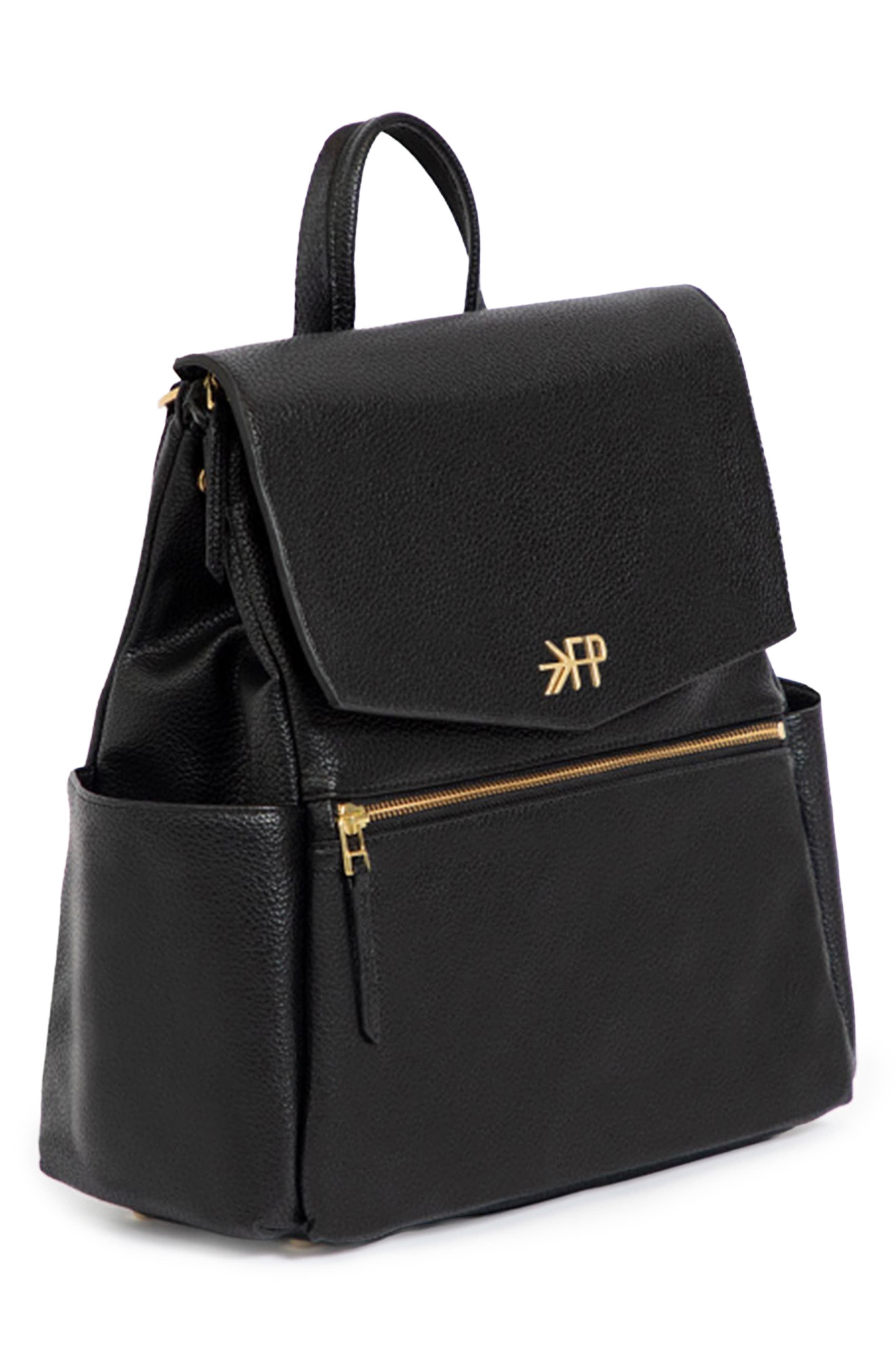 Freshly Picked Mini Classic Diaper Backpack, Alternate, color, Black