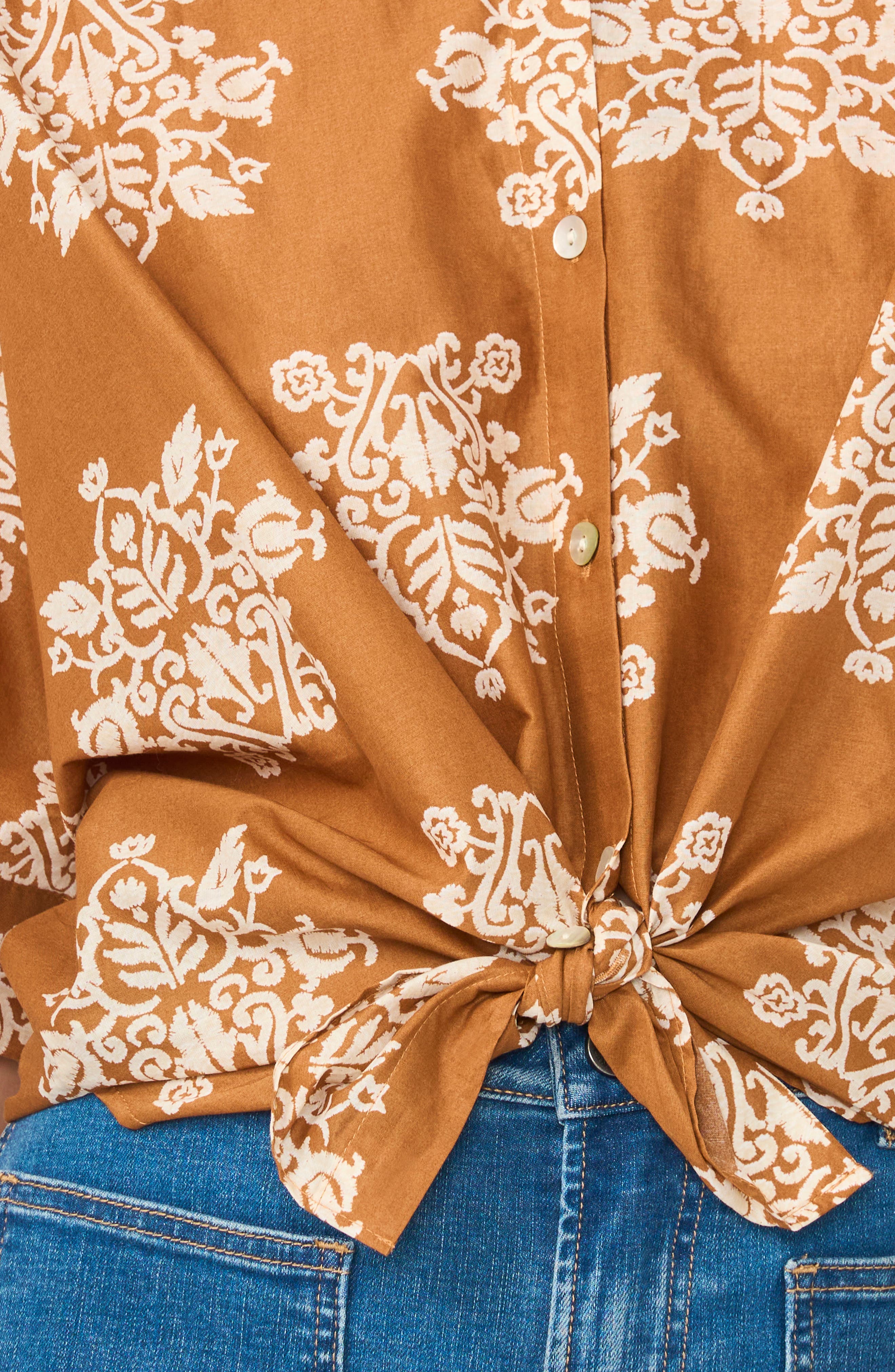 Vince Camuto Tie Front Shirt (Women) | Nordstromrack