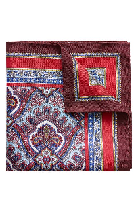 Paisley Silk Pocket Square