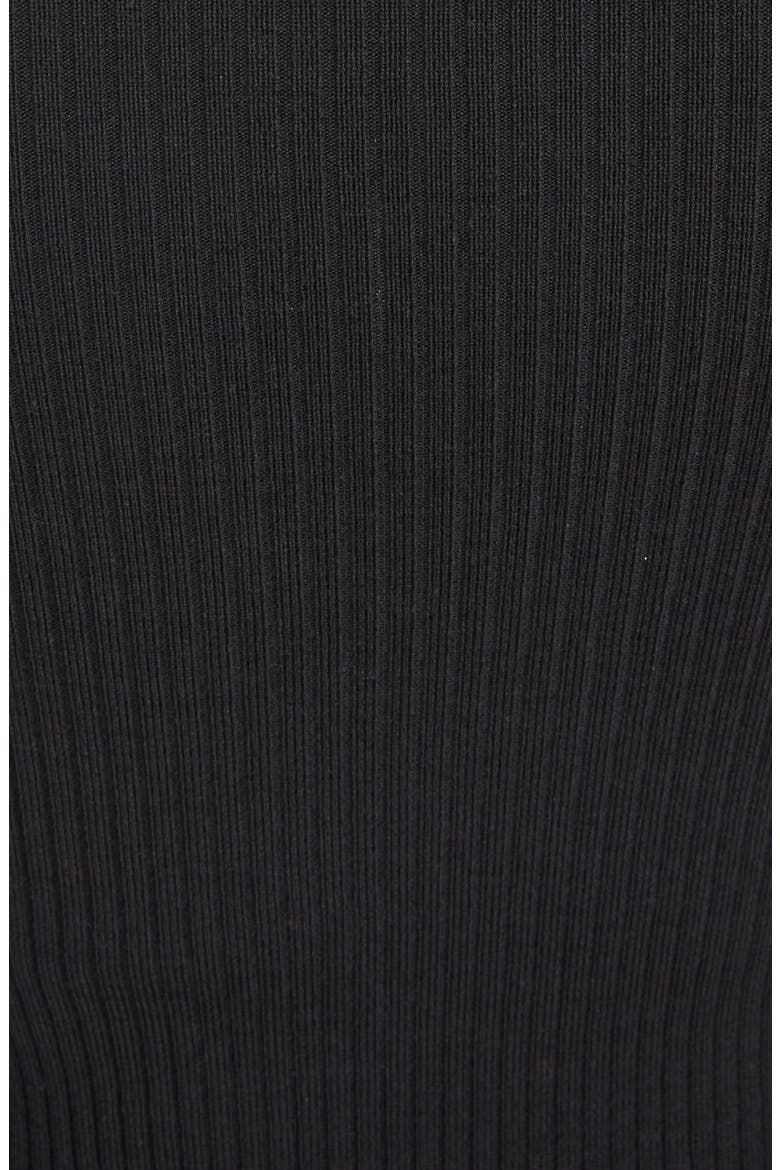 Rib Knit Crinoline Minidress, Alternate, color, NOIR ALAIA