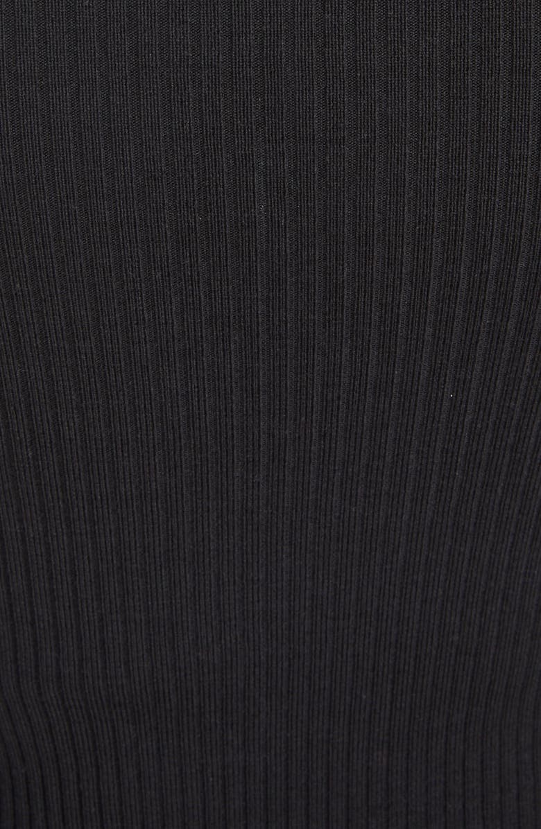 Alaïa Rib Knit Crinoline Minidress, Alternate, color,