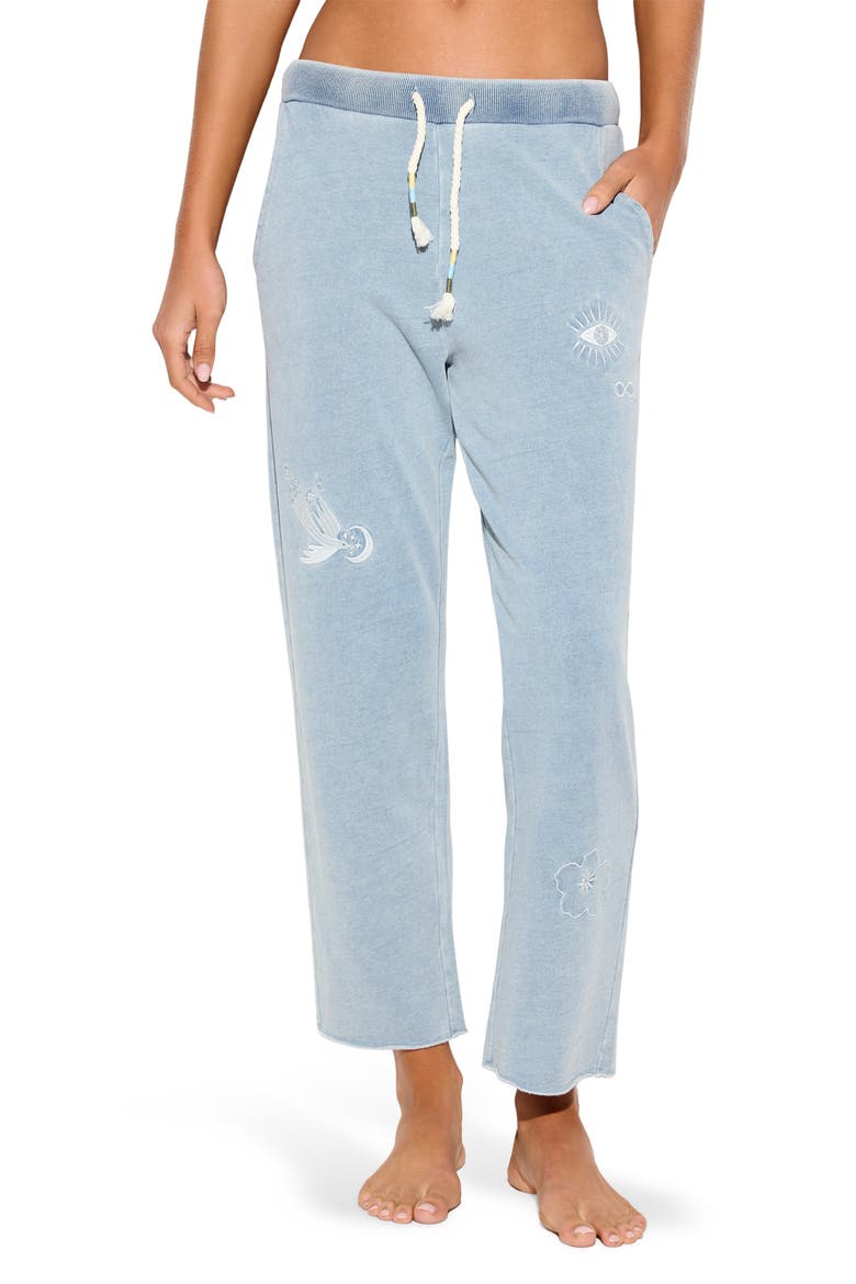 Icon Pacific Ankle Sweatpants, Main, color, BLEACHED DENIM