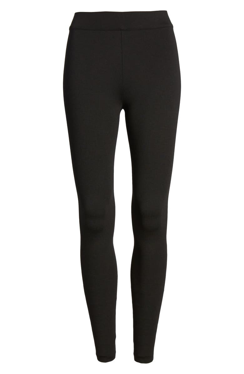 Vince Stretch Leggings, Alternate, color, Black