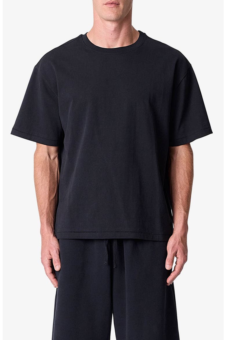 Relaxed Cotton T-Shirt, Main, color, BLACK