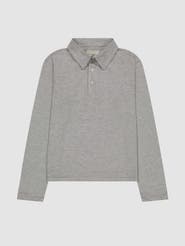 DL1961 Ls Polo Long Sleeve Heather Grey