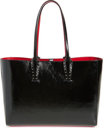 Christian Louboutin ♪ CABATA SOFT E/W MINI トートバッグ Cabata mini - トートバッグ - コットン - ブラック - Christian