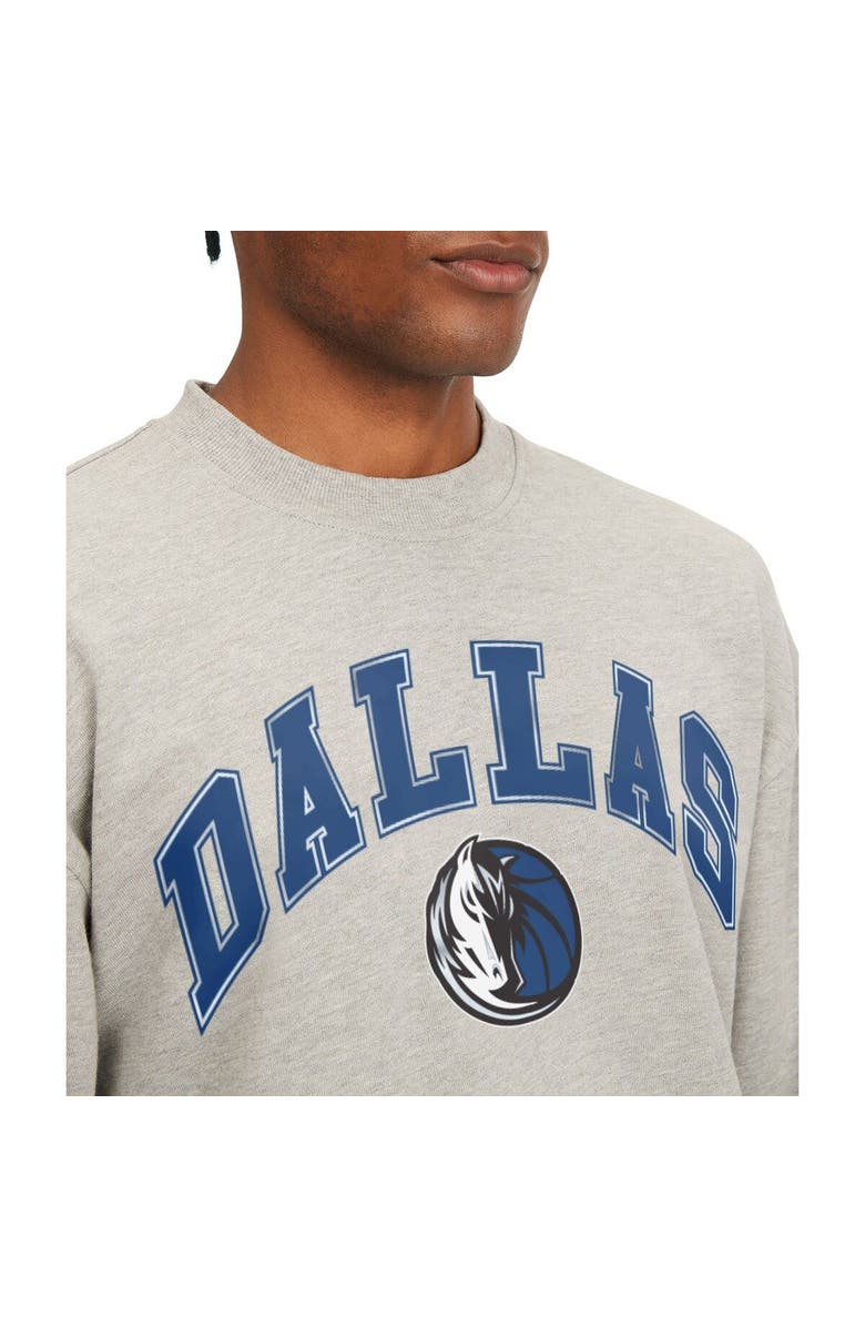 TOMMY JEANS Men's Tommy Jeans Gray Dallas Mavericks James Patch Pullover Sweatshirt, Alternate, color, Gray
