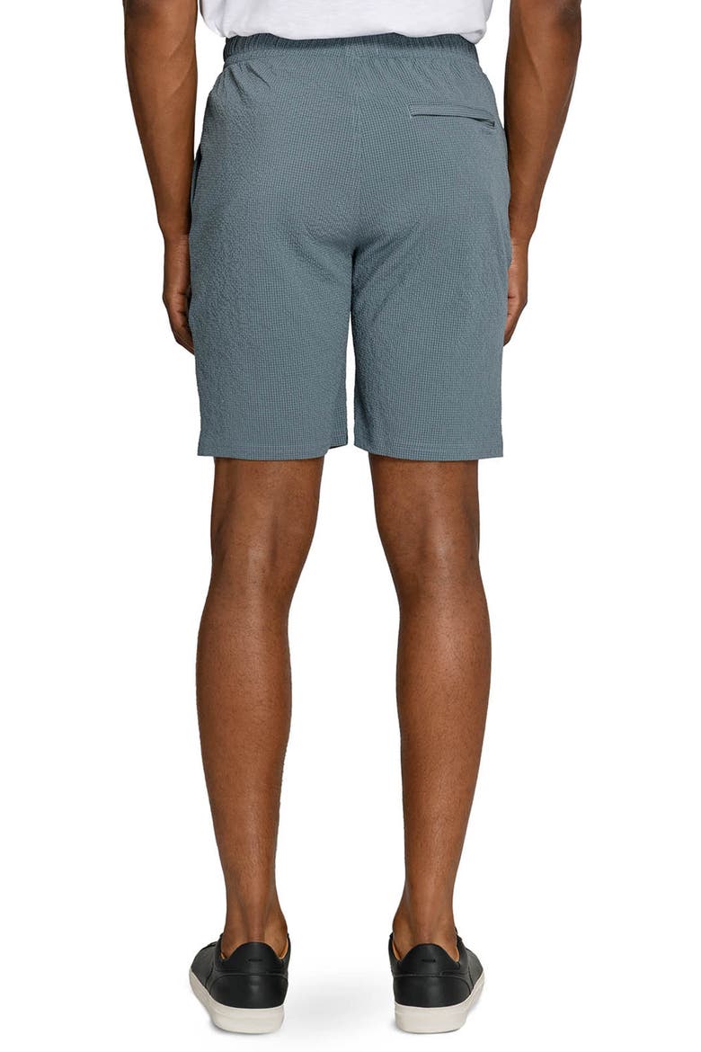 Slim Fit Drawstring Seersucker Shorts, Alternate, color, BLUE