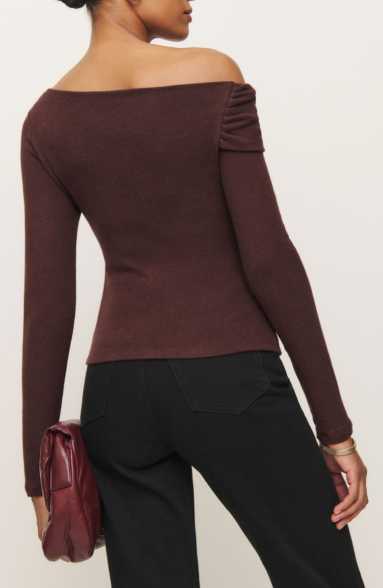 Reformation Elio Off the Shoulder Knit Top, Alternate, color,