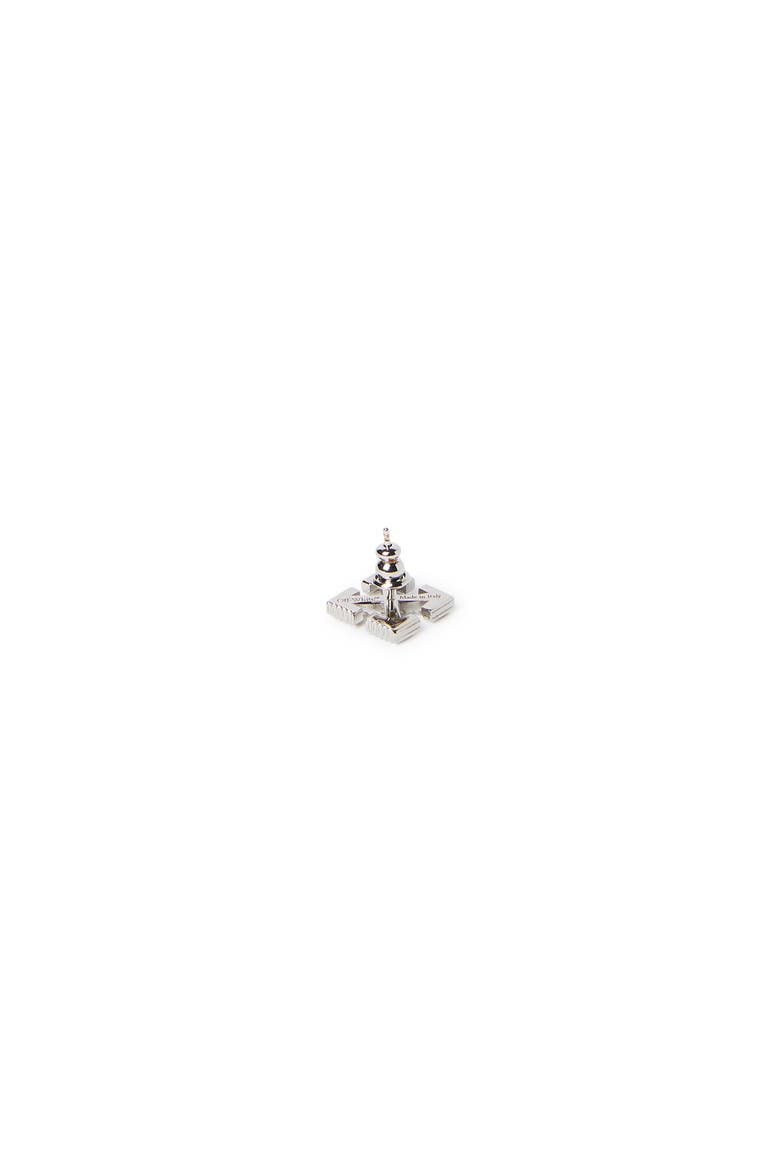 Men's Arrow Textured Mono Earring, Alternate, color, Silver