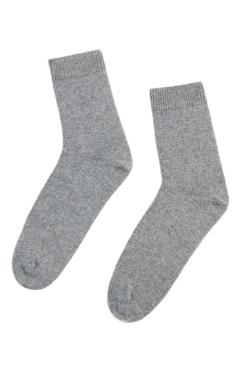 Unisex Cashmere Jersey Knit Bed Socks