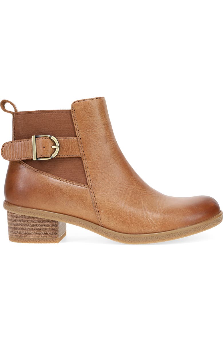 Dansko DeeDee Waterproof Western Bootie, Alternate, color, Tan