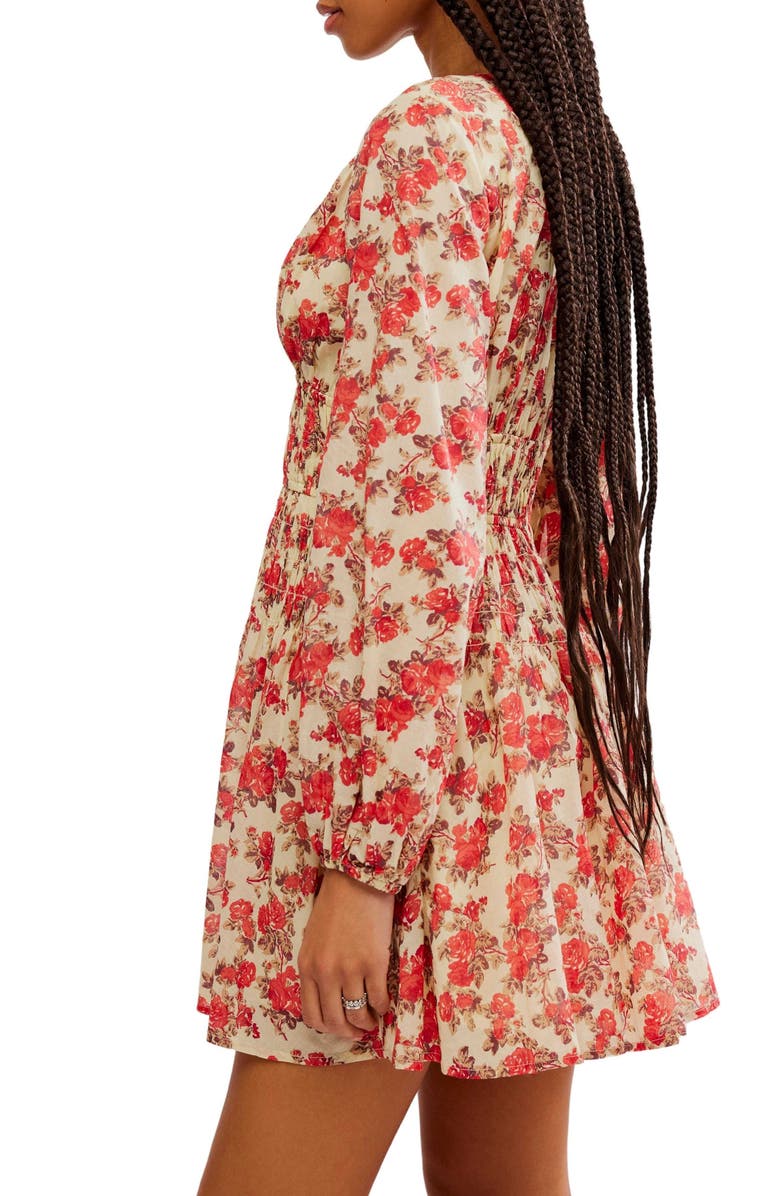 Keep You Long Sleeve Cotton Minidress