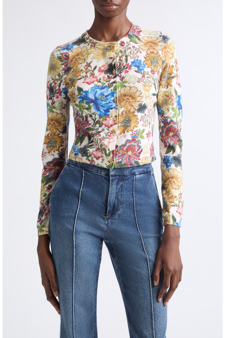 Carson Printed Cardigan, Main, color, FLNPETLSSM