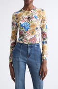 ALICE + OLIVIA Carson Printed Cardigan