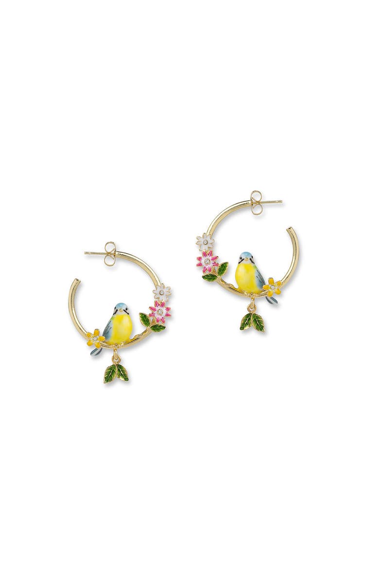 Bill Skinner Studio Songbird Serenade Hoops, Main, color, Songbird