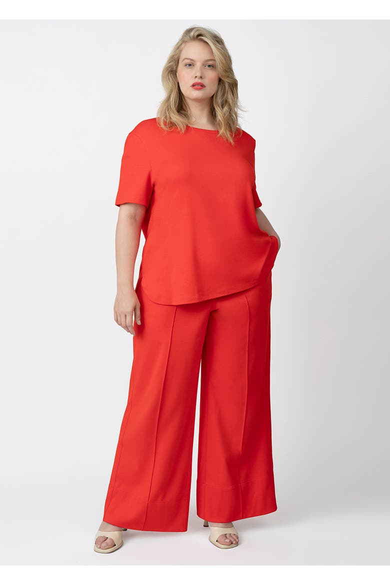 CoolROSE Luxe Wide Leg Pant Plus Size, Alternate, color, Poppy