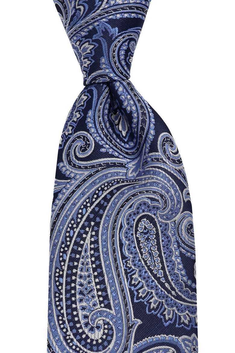 Paisley Tie, Alternate, color, NAVY