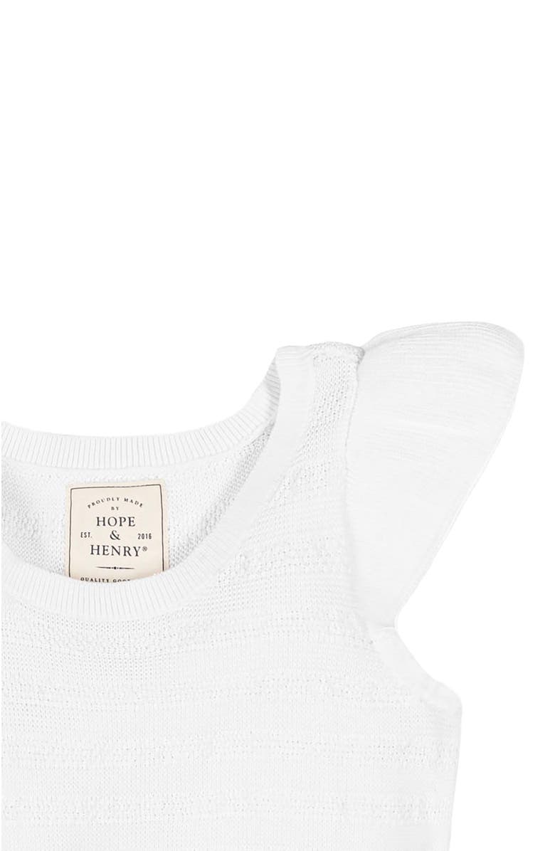 Hope 
Henry Women
s Organic Peplum Sweater Top, Alternate, color, White Peplum