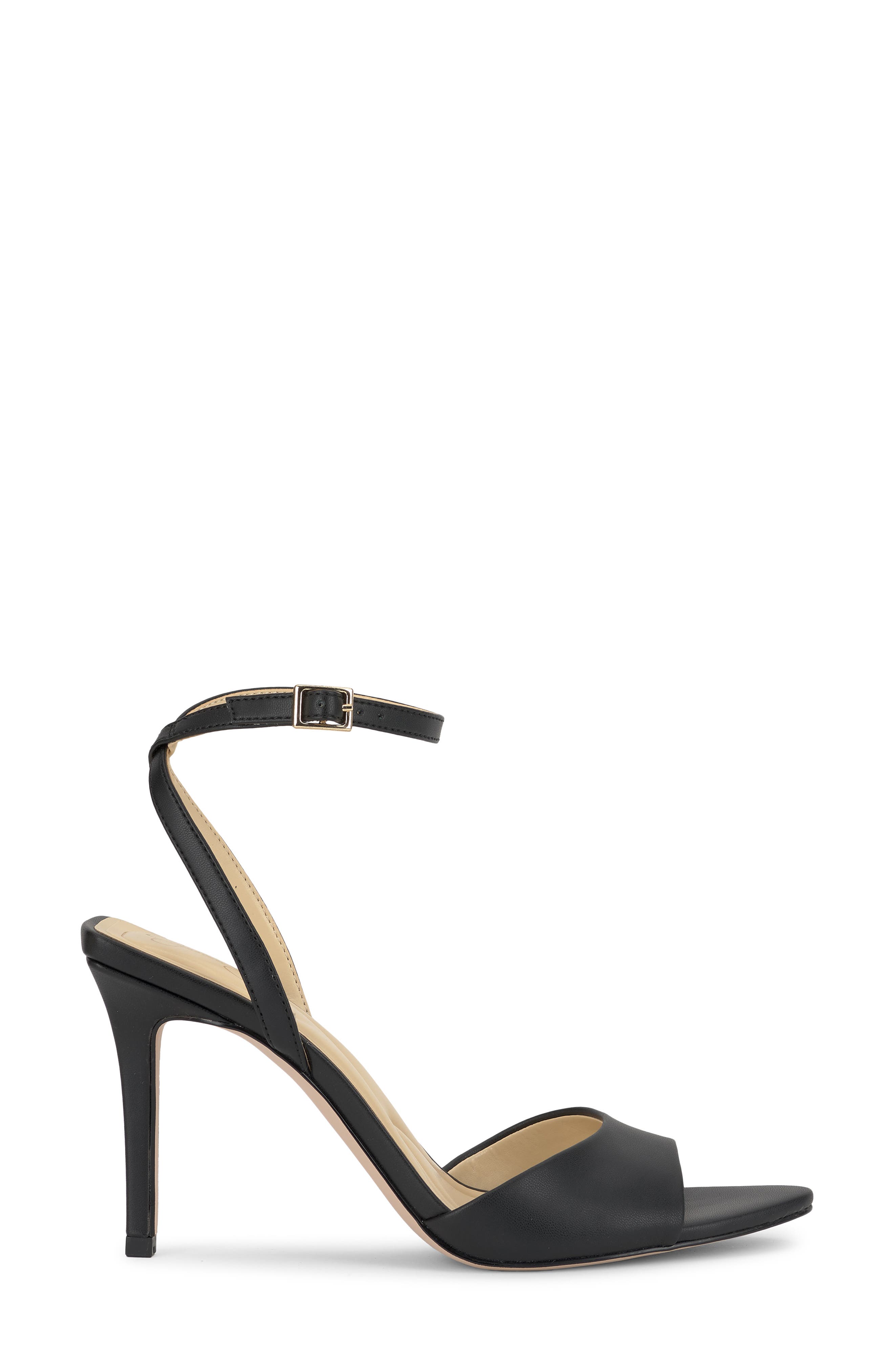 Jessica Simpson Davara Ankle Strap Pointed Toe Sandal, Alternate, color, Black