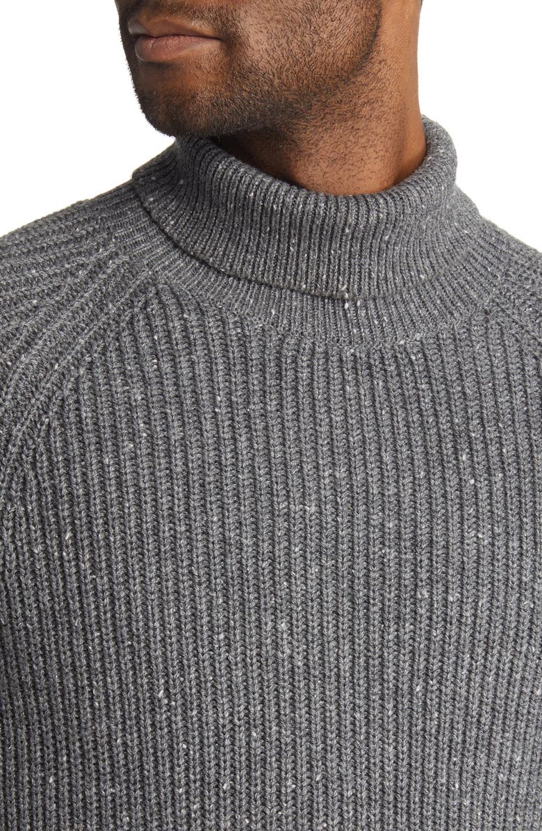 The Normal Brand SeaWool Nep Turtleneck Sweater, Alternate, color, 