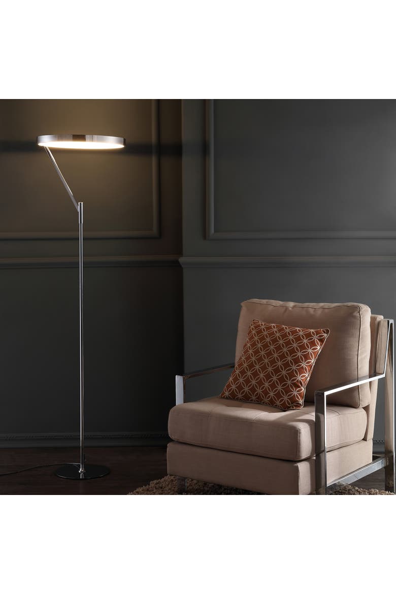 Owen 66.7" Integrated LED Metal Floor Lamp, Alternate, color, Chrome