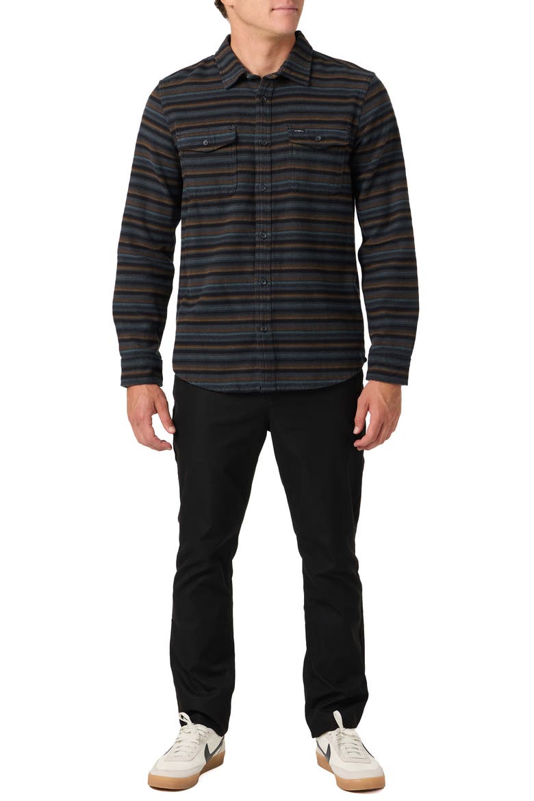 Richmond Flannel Button-Up Shirt, Alternate, color, GRAPHITE