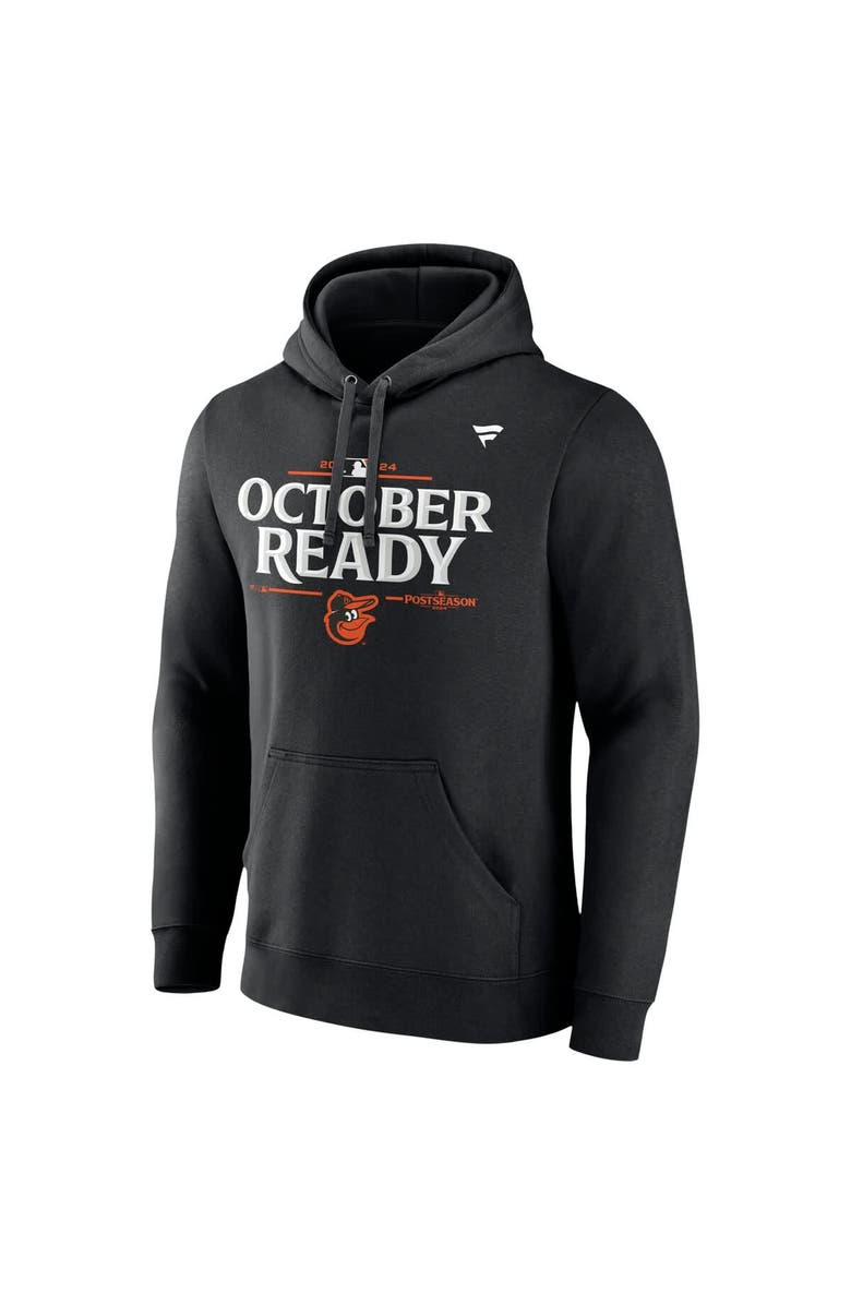 FANATICS Men's Fanatics Black Baltimore Orioles 2024 MLB Postseason Locker Room Pullover Hoodie, Alternate, color, 