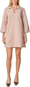 English Factory Stripe Collar Minidress
