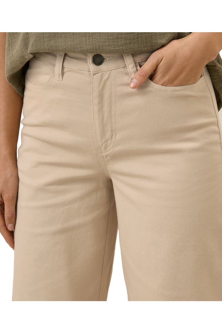 Organic Stretch Twill Wide Leg Pant, Alternate, color, Sandshell