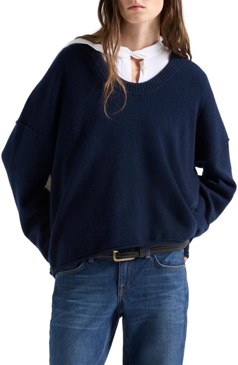 Cashmere U-Neck Sweater