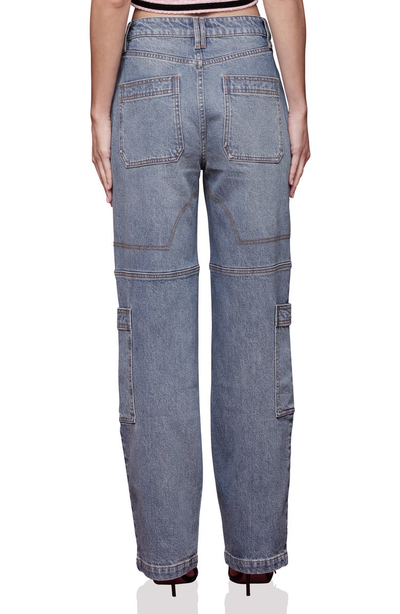Avec Les Filles Straight Leg Carpenter Jeans, Alternate, color, Swan Wash