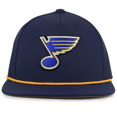 AMERICAN NEEDLE AMERICAN NEEDLE NAVY ST. LOUIS BLUES BUXTON PRO TECH ADJUSTABLE HAT
