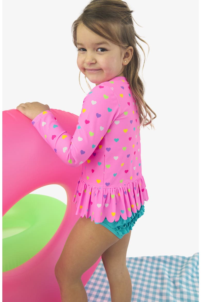 Kids' Two-Piece Swimsuit, Alternate, color, PINK