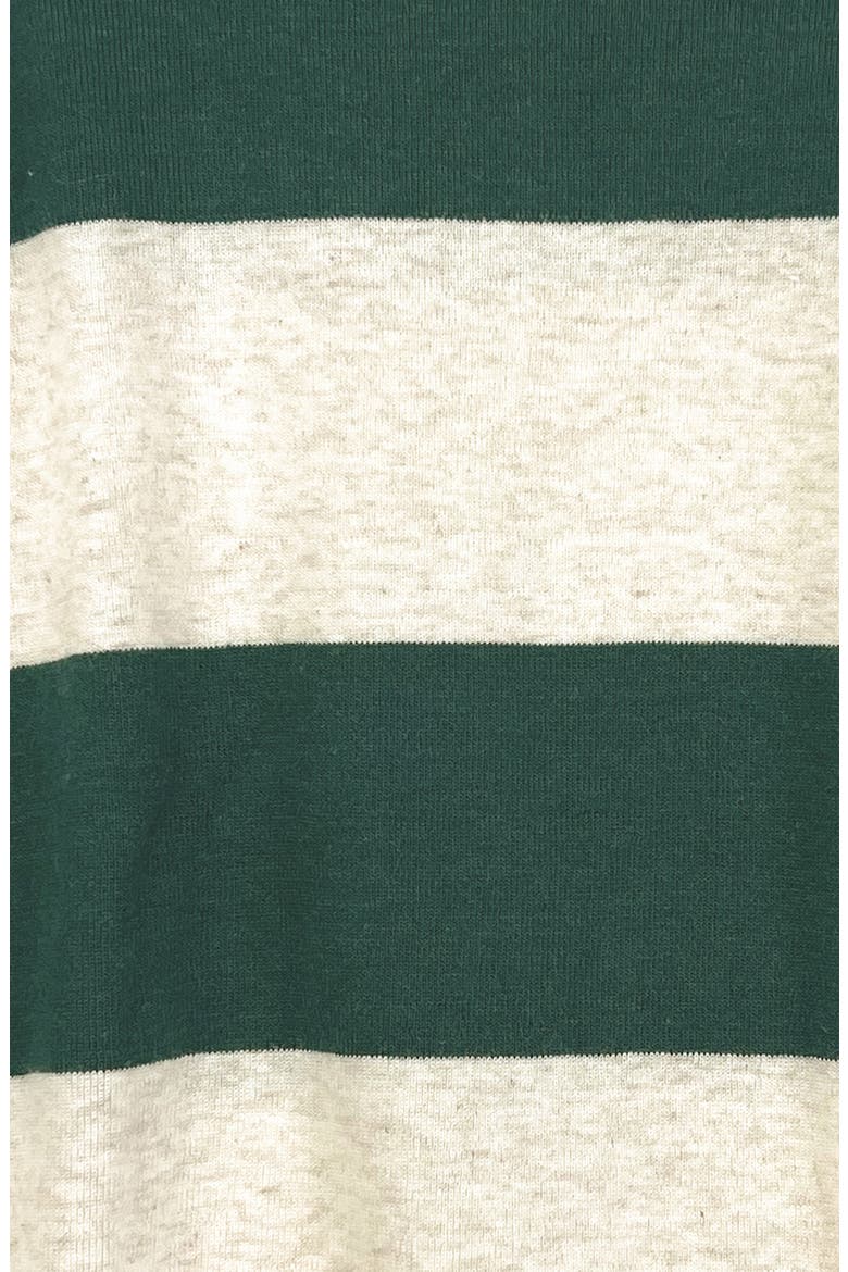 Kids' Scout Stripe Cotton Footie, Alternate, color, GREEN JUMBO STRIPE