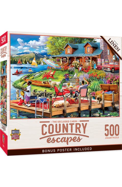 The Secluded Cabin 500 Piece Puzzle