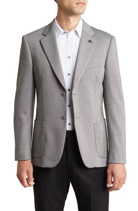 Notch Collar Two Button 4-Way Stretch Jacket