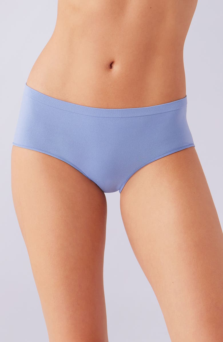 b.tempt'd by Wacoal Comfort Intended Daywear Hipster Panties, Main, color, Country Blue