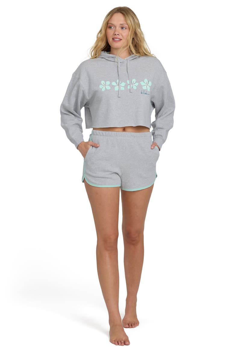 Palmer Fleece Shorts, Alternate, color, HEATHER GRAY