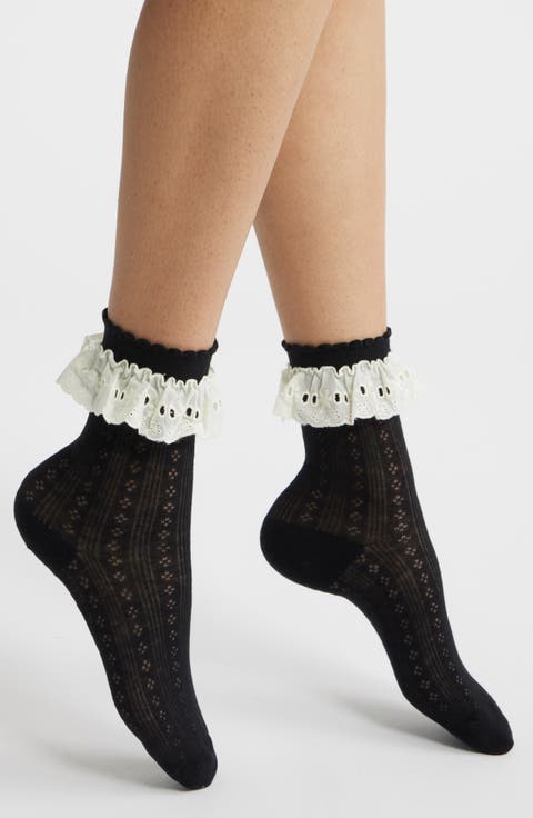 Bobby Lace Ankle Socks