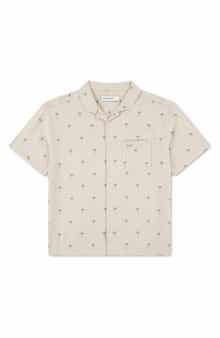 Kids' Linen Blend Camp Shirt