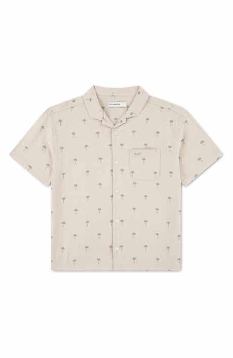 Kids' Linen Blend Camp Shirt