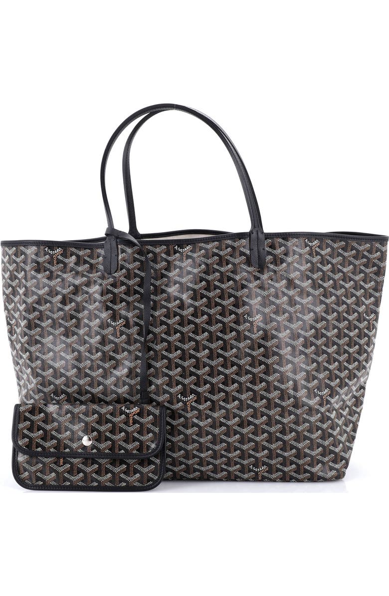 Pre-Owned Goyard Saint Louis Tote Coated Canvas GM, Alternate, color, Black